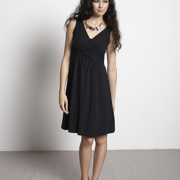 Classy Wrap Sleeveless Dress - Breastfeeding