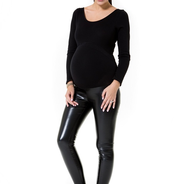 Shiny Maternity Tights High Rise (Over the bump) - Maternity